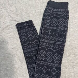 Patterned Knit Leggings